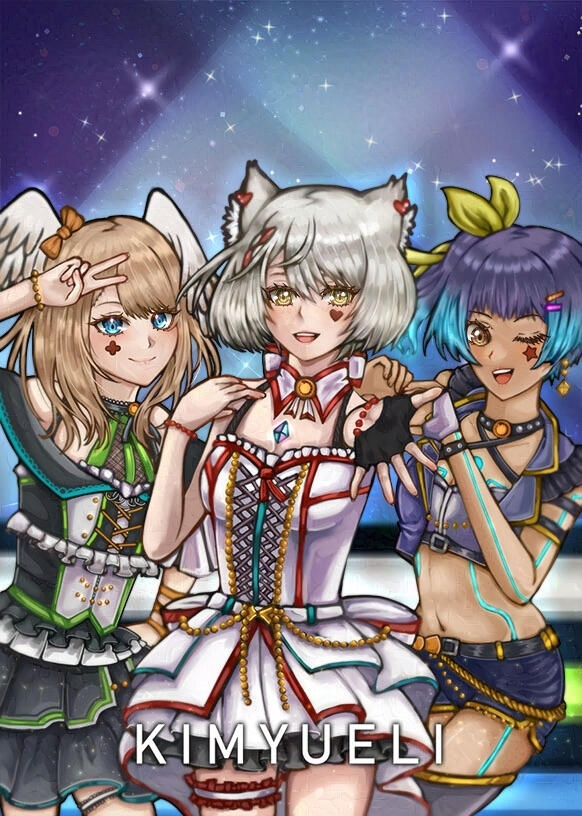 Eunie, Mio, Sena (Idols vrs) - Xenoblade 3, Dec 2023